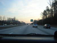 The lack of traffic headed into DC on Inauguration Day. We didn't hit traffic until a half mile from our exit.