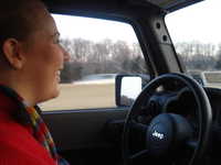 Sara navigating the Beltway