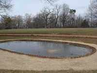 The pond where TJ kept the catch of the day until he was ready to eat it.